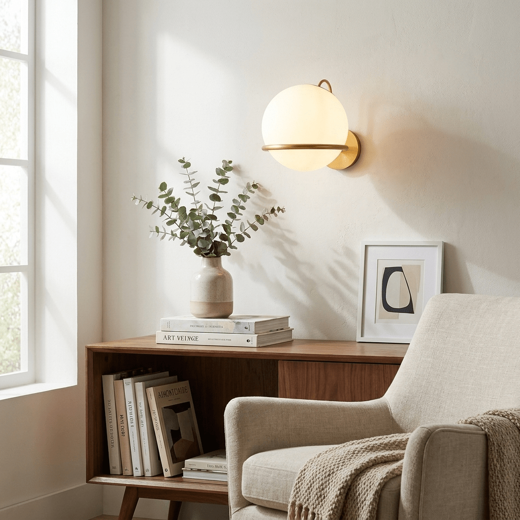 Ondelle bollen wandlamp
