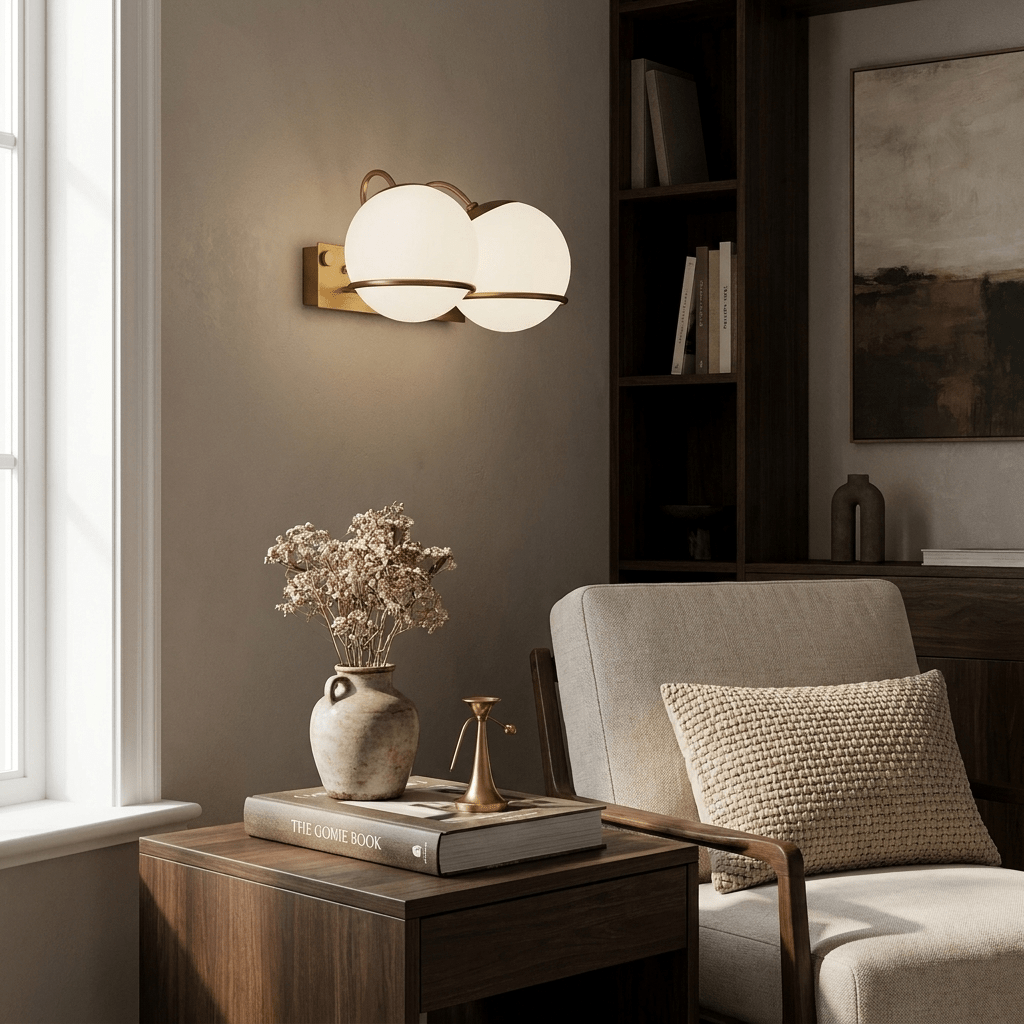 Ondelle bollen wandlamp