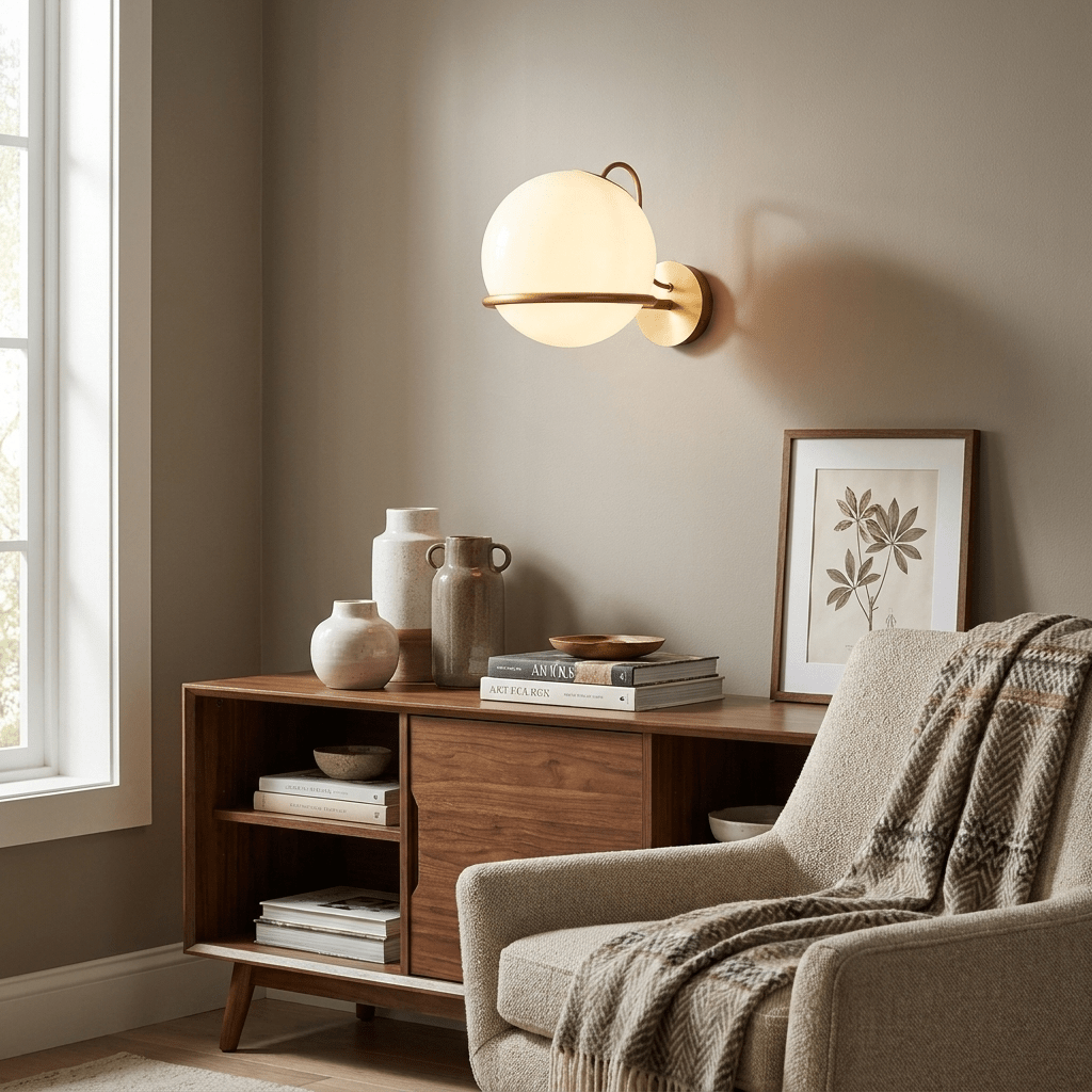 Ondelle bollen wandlamp