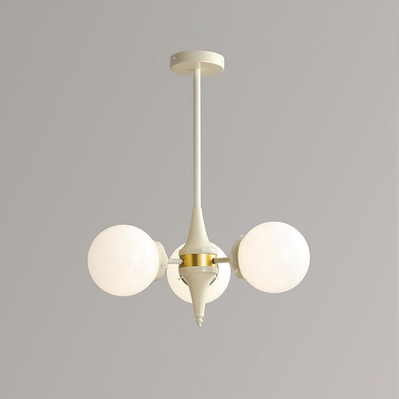 Elauian Kroonluchter bollen Crème Modern