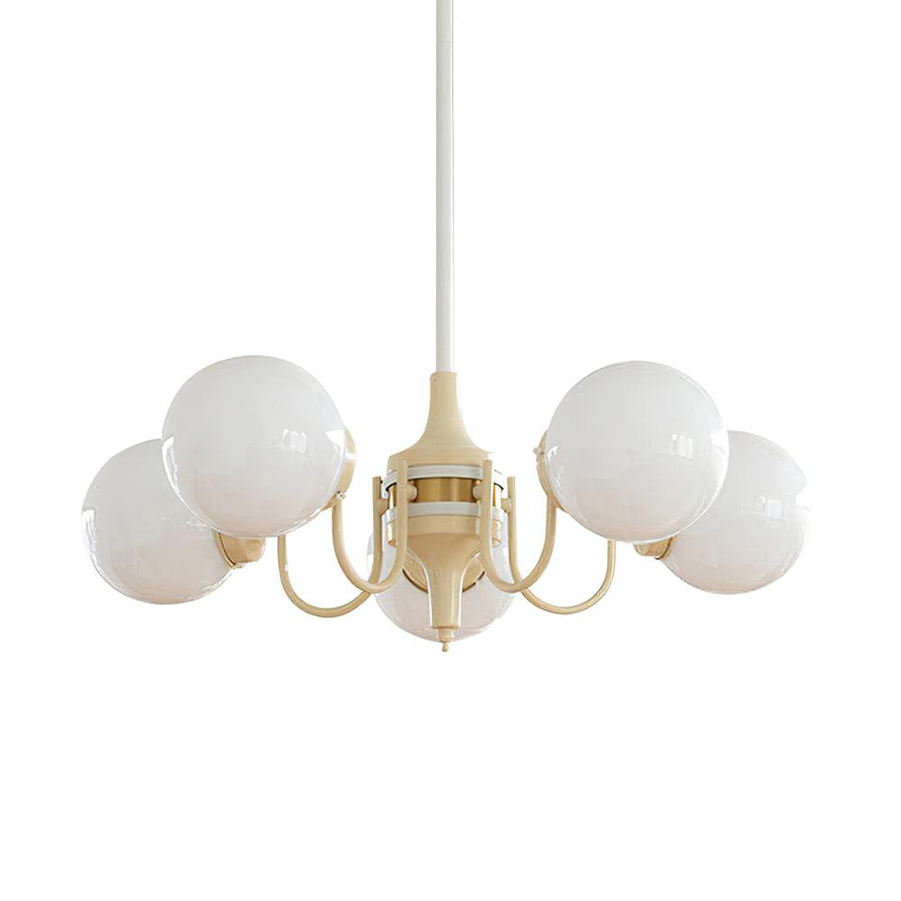 Elauian Kroonluchter bollen Crème Modern