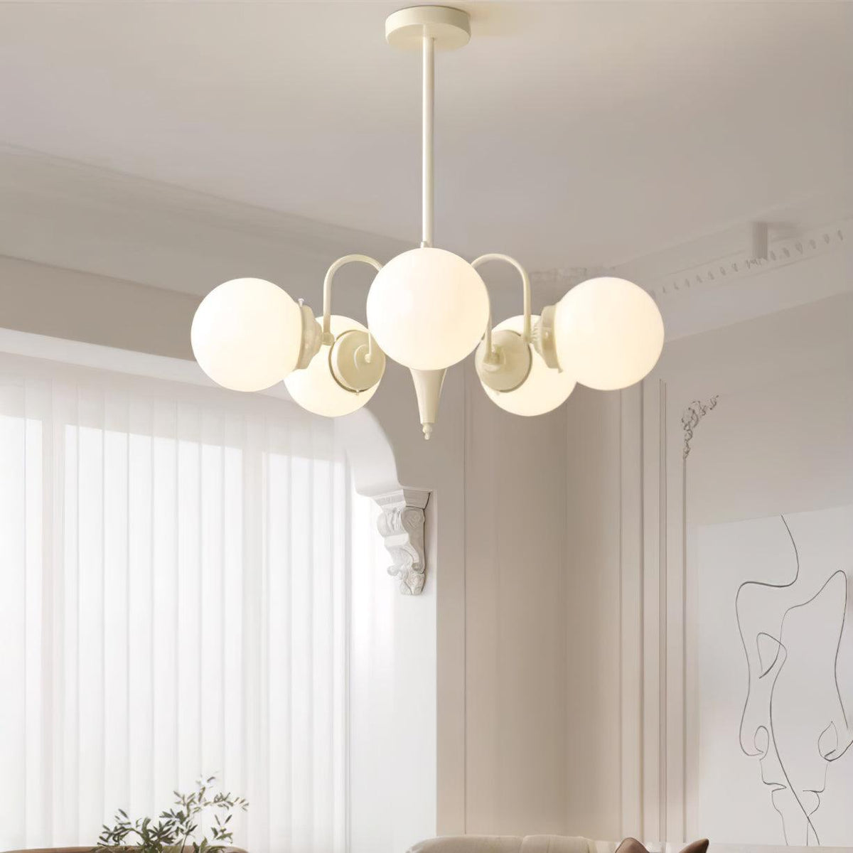Grham luxe kroonluchter van glas