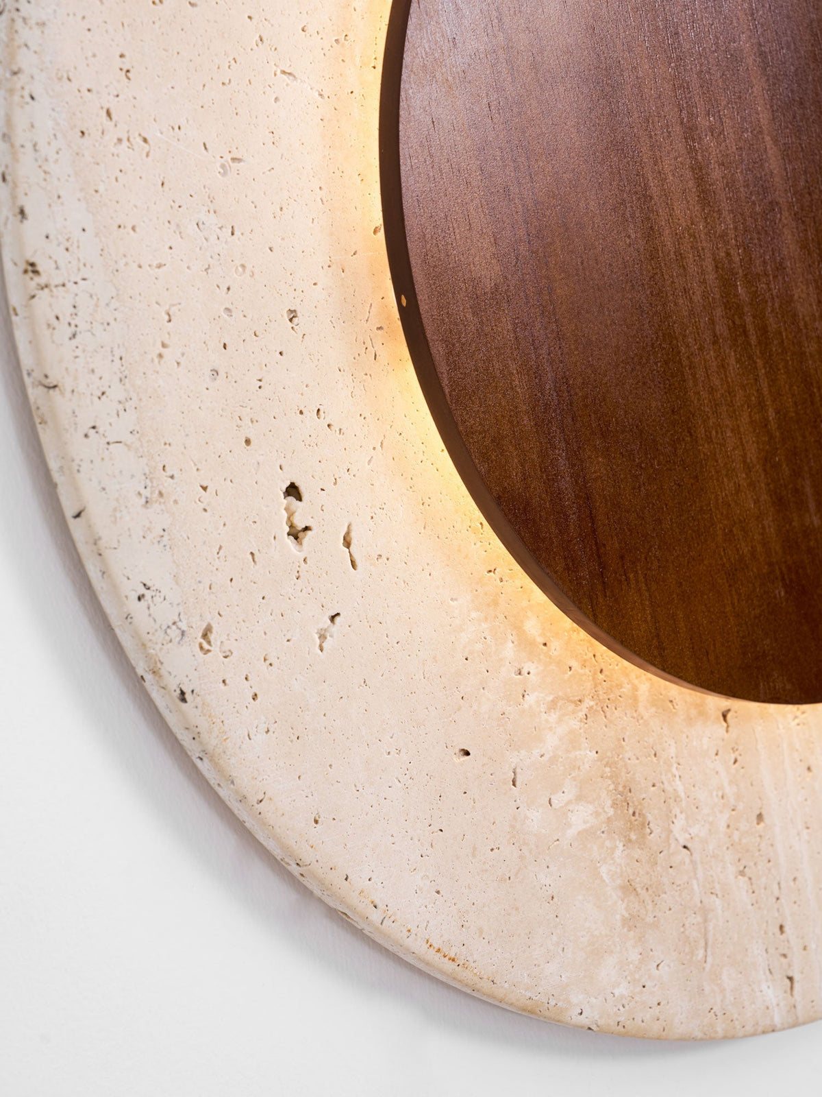 Crescent Halo wandlamp met stekker
