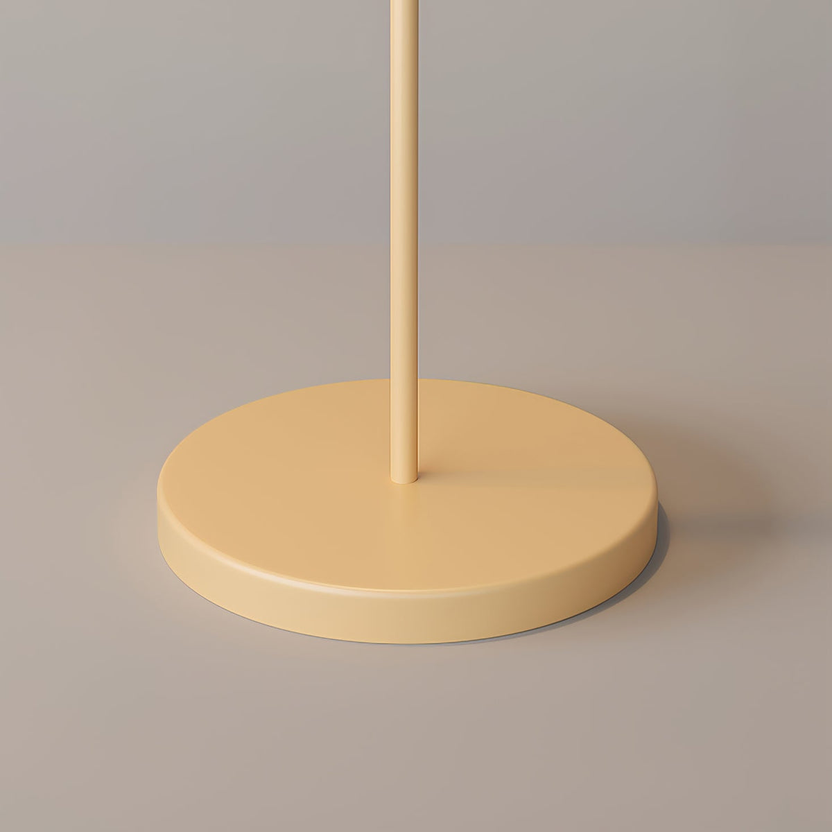 Fyrel minimalistisch vloerlamp van textiel in crème en lichtgeel