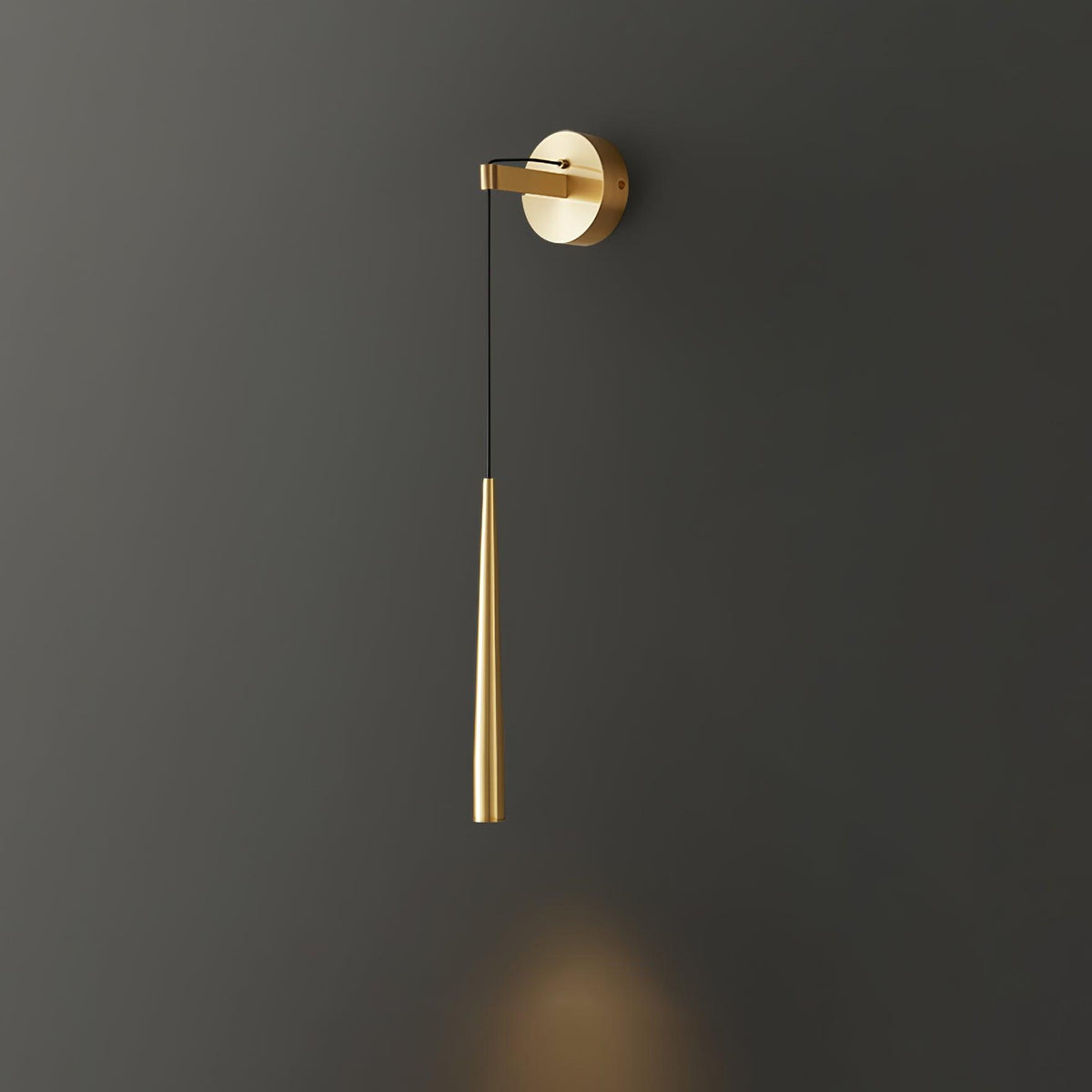Dava Moderne wandlamp conisch kristal minimalistisch