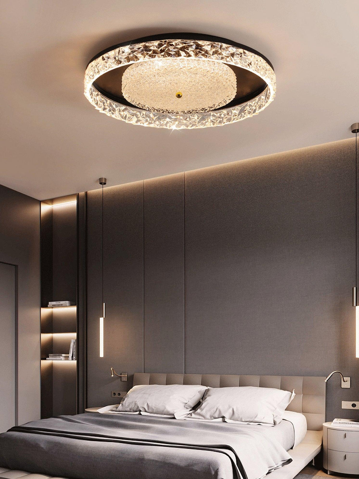 Bia Postmodern luxe ingebouwde kristallen plafondlamp