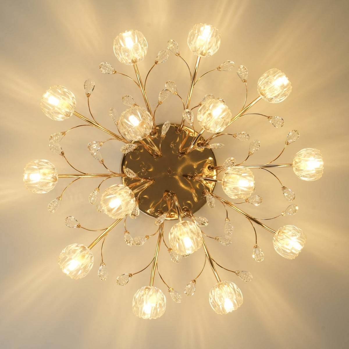 Elyinira Postmodern Luxe Bloem Kristal plafondlamp