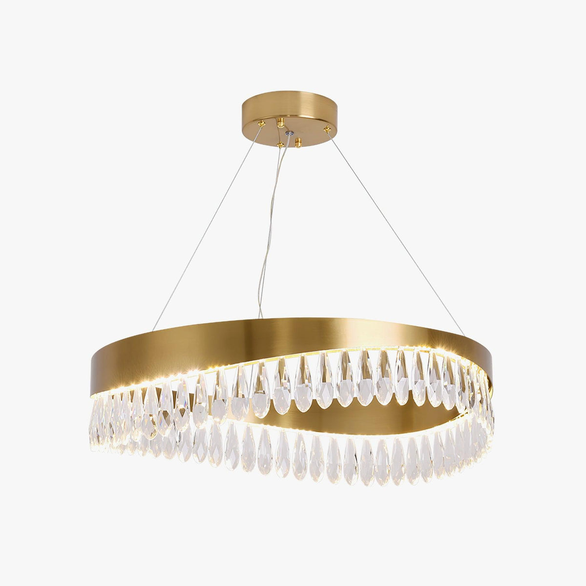 Cana Kroonluchter Kristalring LED Polished