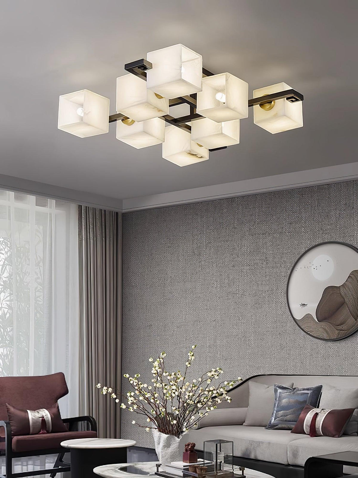 Kaelen albasten plafondlamp