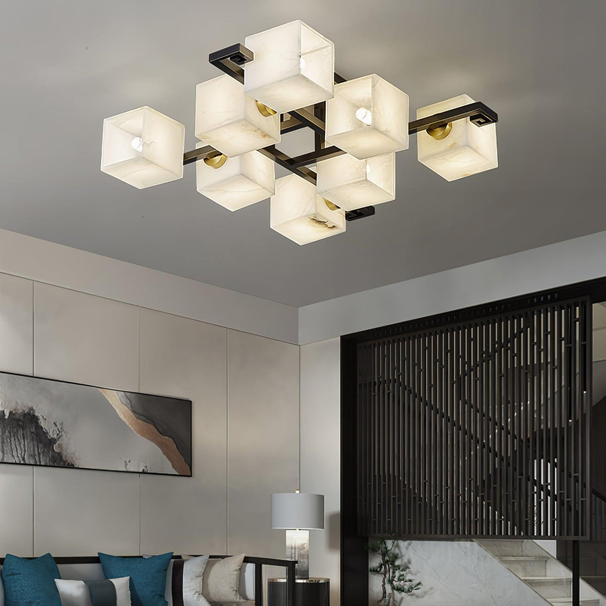 Kaelen albasten plafondlamp