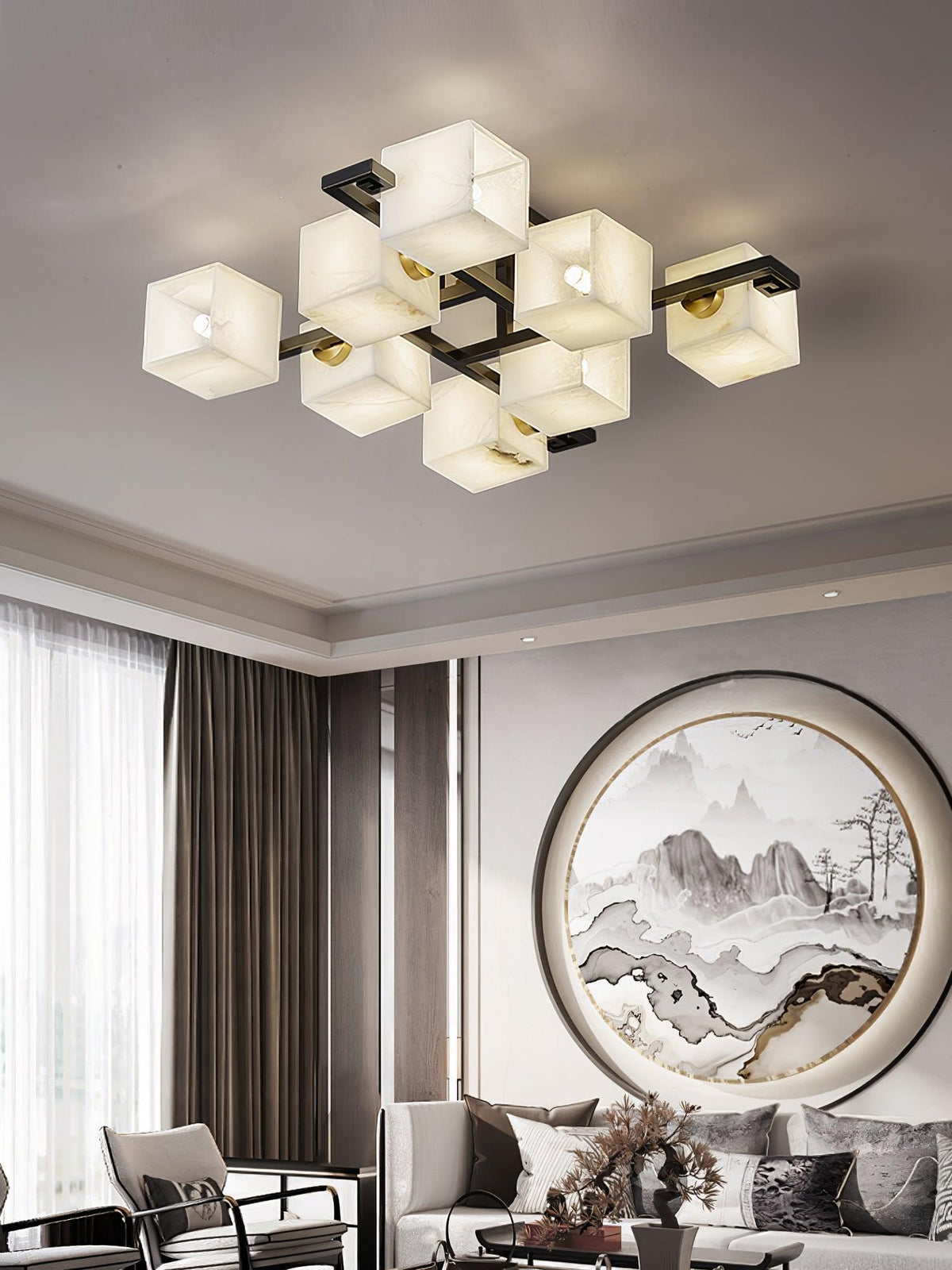 Kaelen albasten plafondlamp