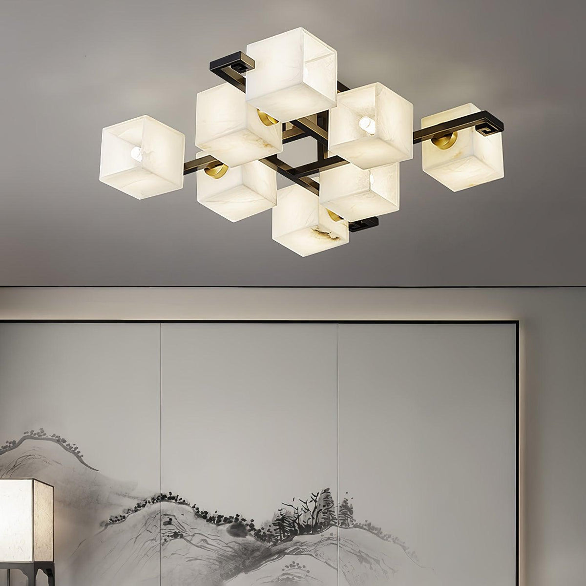 Kaelen albasten plafondlamp