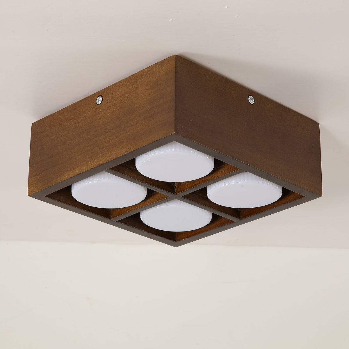Eliza Minimalistisch Hout Plafondlamp