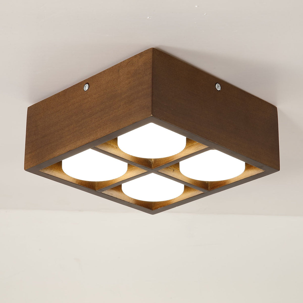 Eliza Minimalistisch Hout Plafondlamp
