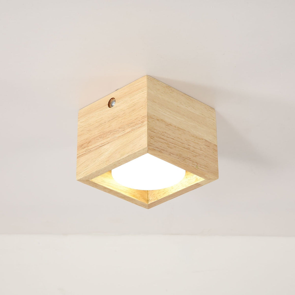 Eliza Minimalistisch Hout Plafondlamp
