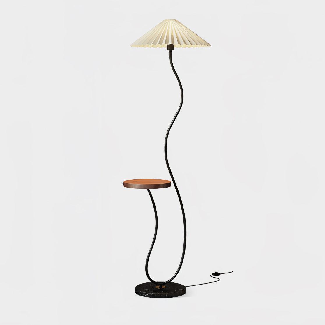 Ghel Minimalistische vloerlamp van hout