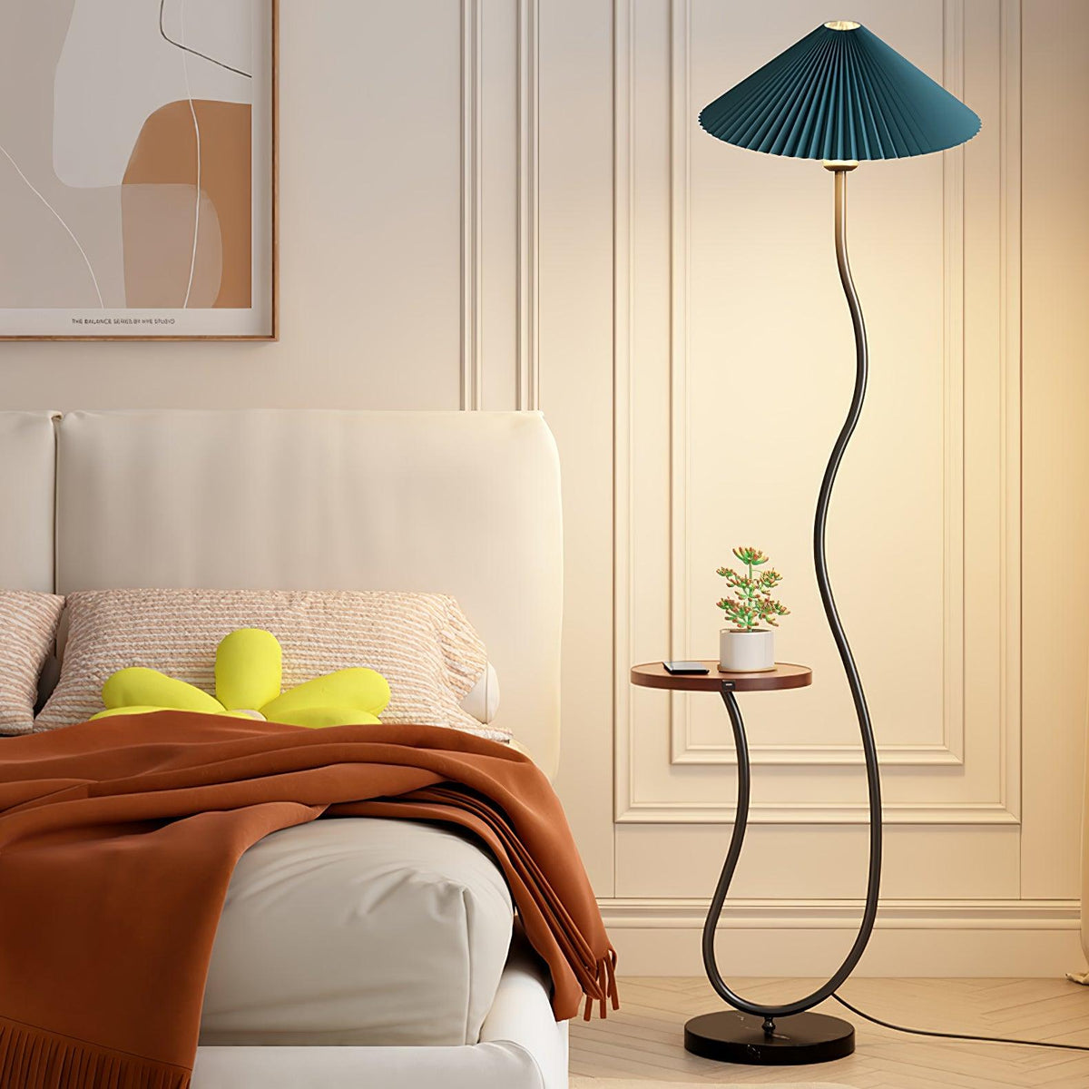Ghel Minimalistische vloerlamp van hout
