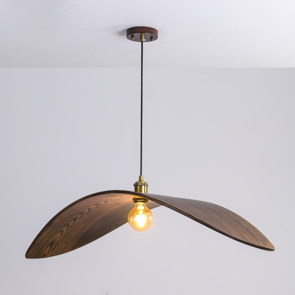 Palten Noordse kunst Houten hanglamp