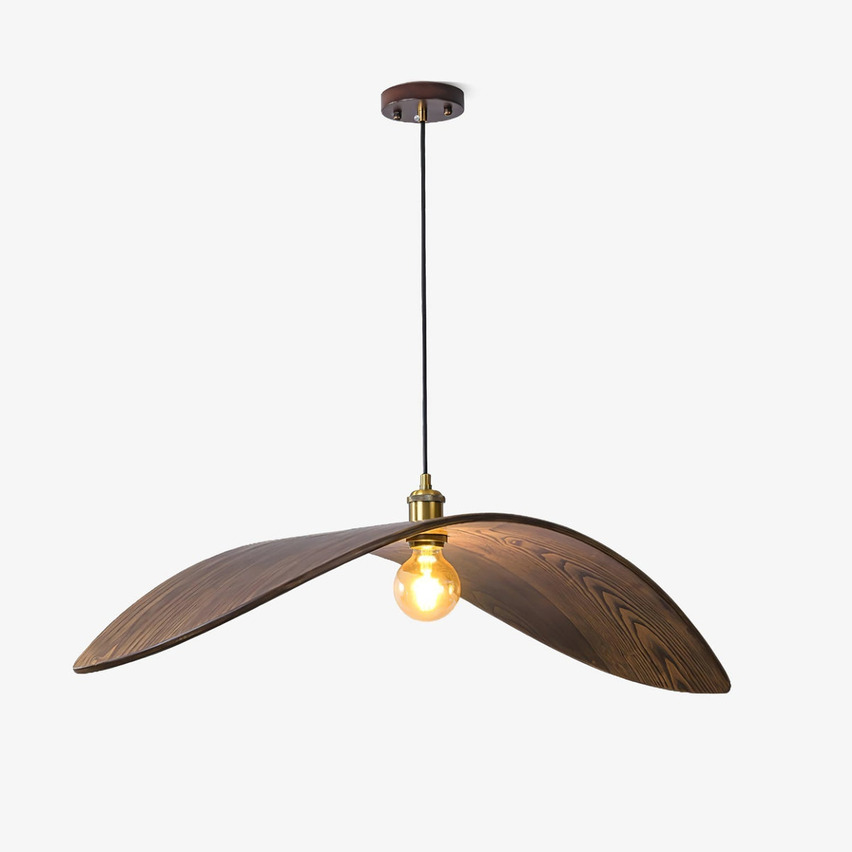 Palten Noordse kunst Houten hanglamp