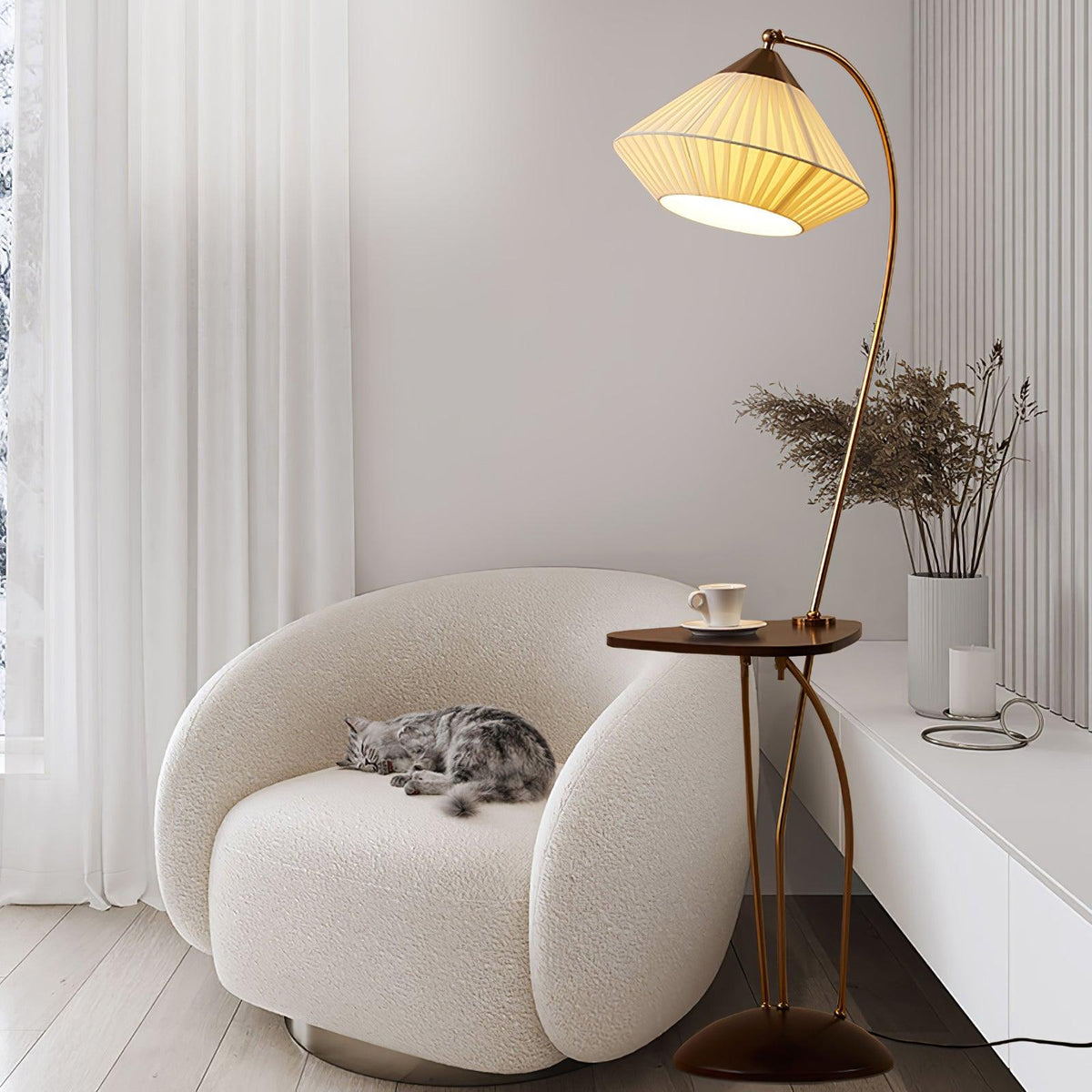 Raviq Vintage vloerlamp van Stoffen