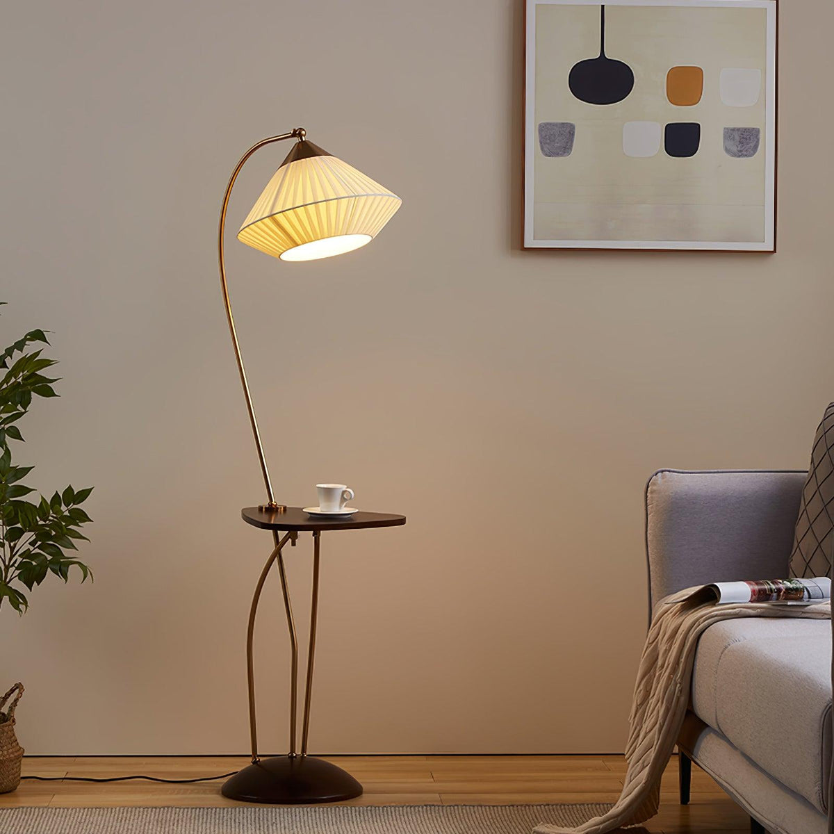 Raviq Vintage vloerlamp van Stoffen