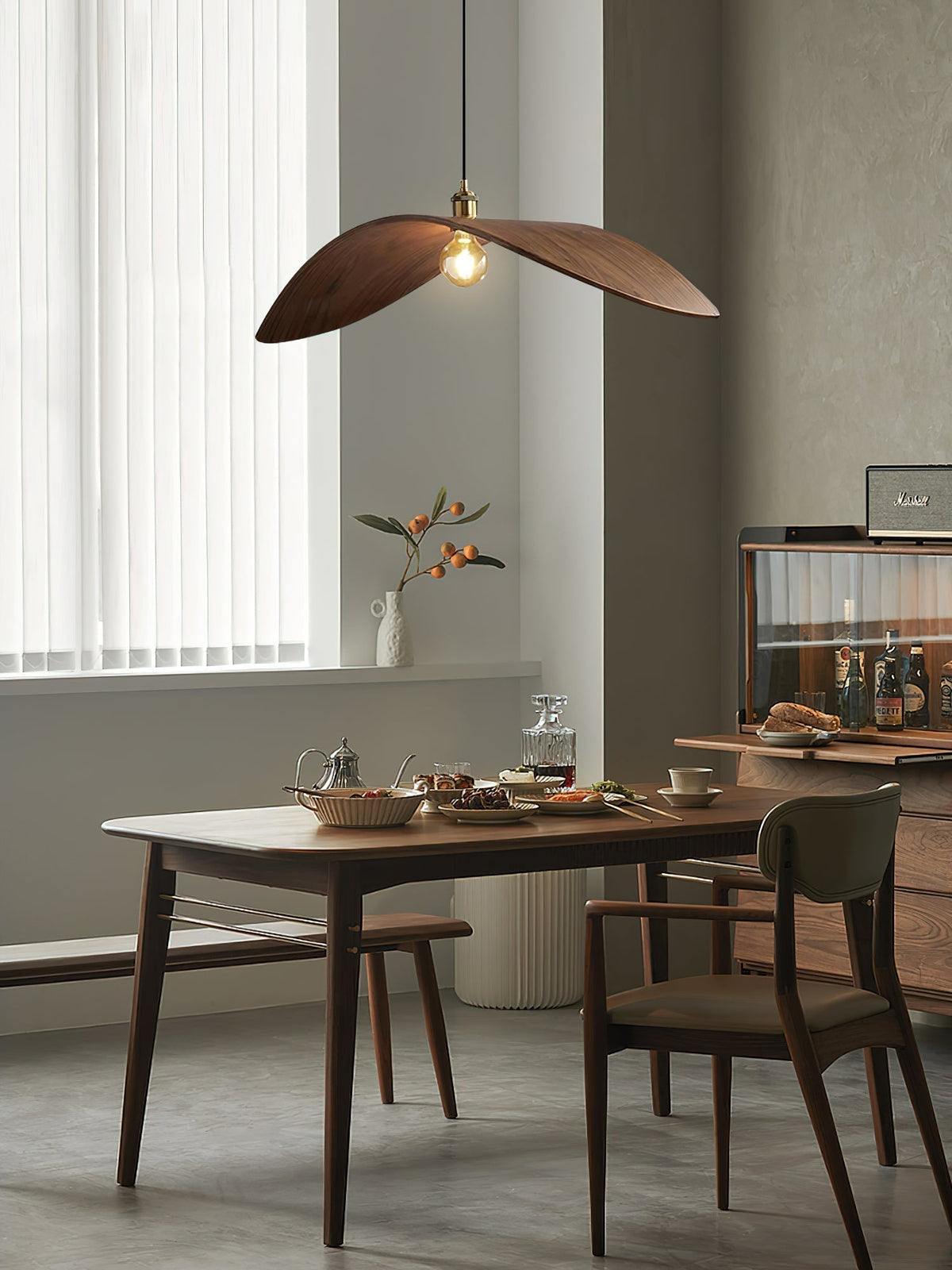 Palten Noordse kunst Houten hanglamp