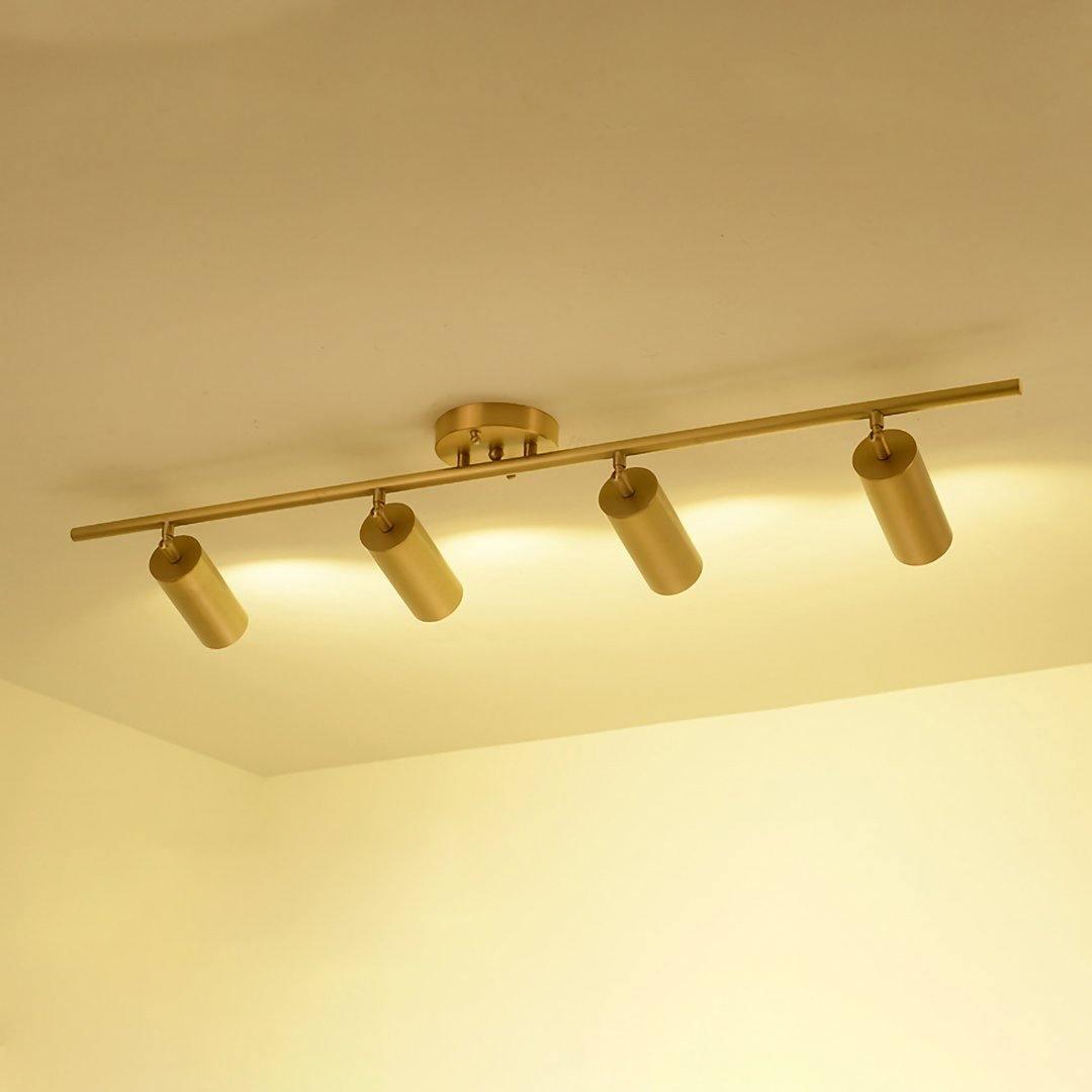 Ezveno moderne minimalistische plafondlamp van messing