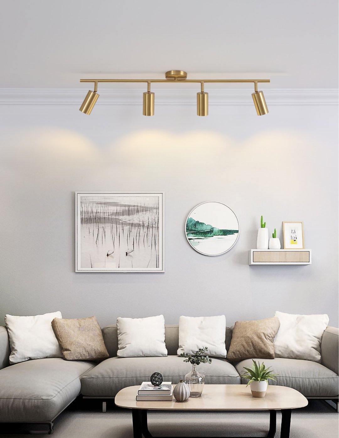Grover draaibare messing wandlamp