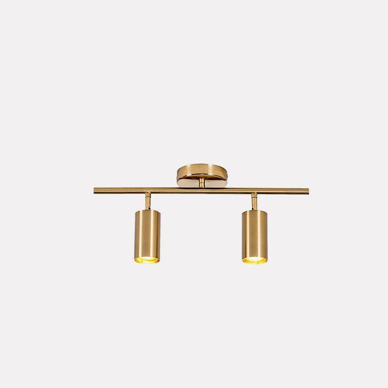 Ezveno moderne minimalistische plafondlamp van messing