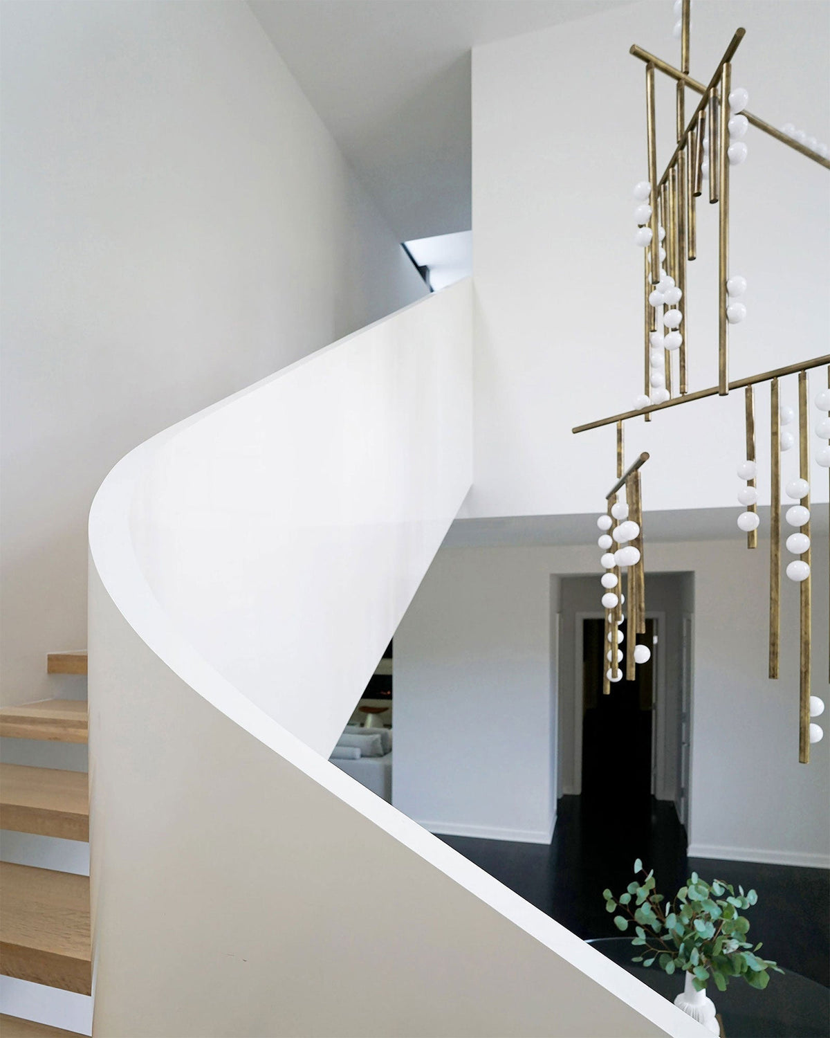 Bara Geometrische messing Lineaire hanglamp Kroonluchter