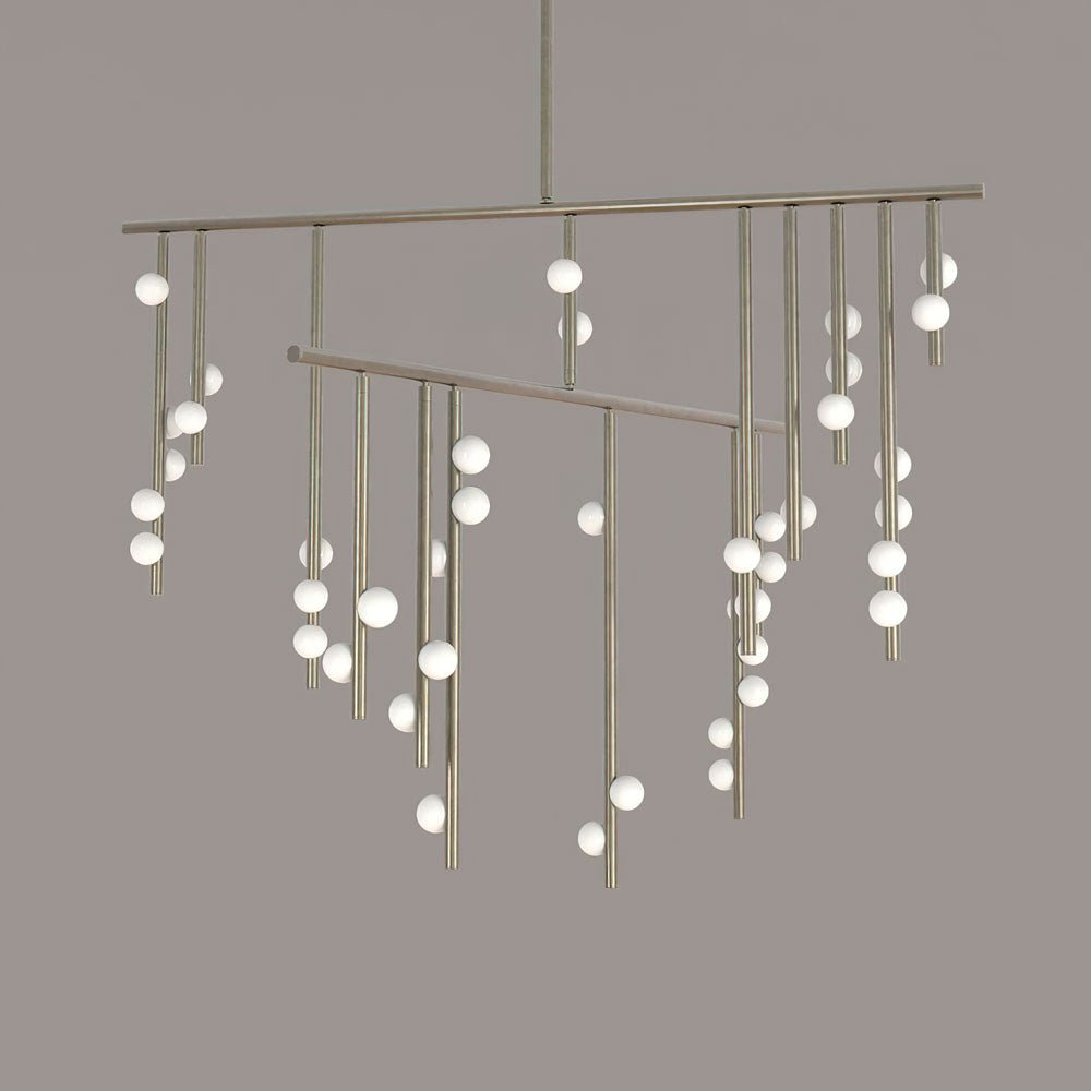 Bara Geometrische messing Lineaire hanglamp Kroonluchter