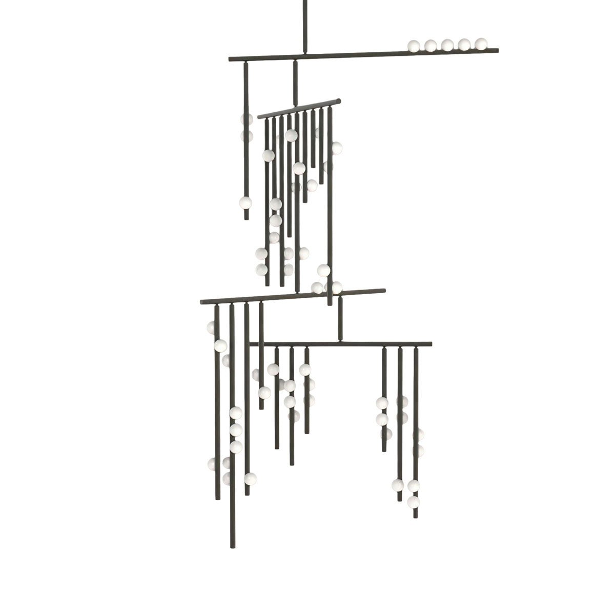 Bara Geometrische messing Lineaire hanglamp Kroonluchter