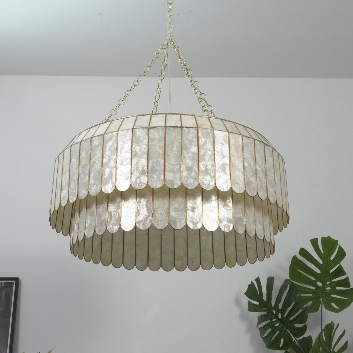 Holz Goudschelp Metaal Aurelia Kroonluchter