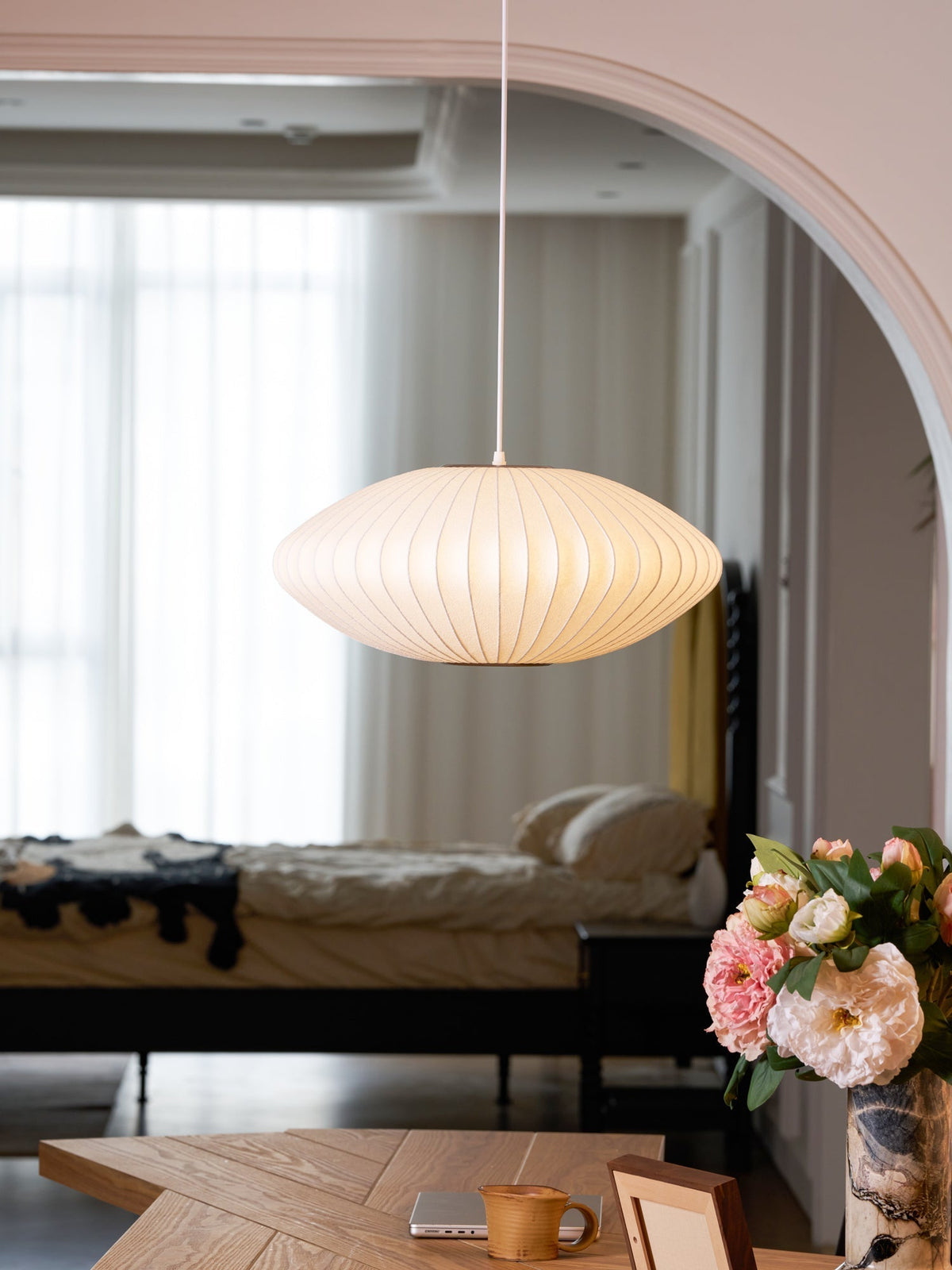 Nebula Bubble Mulberry Silk hanglamp