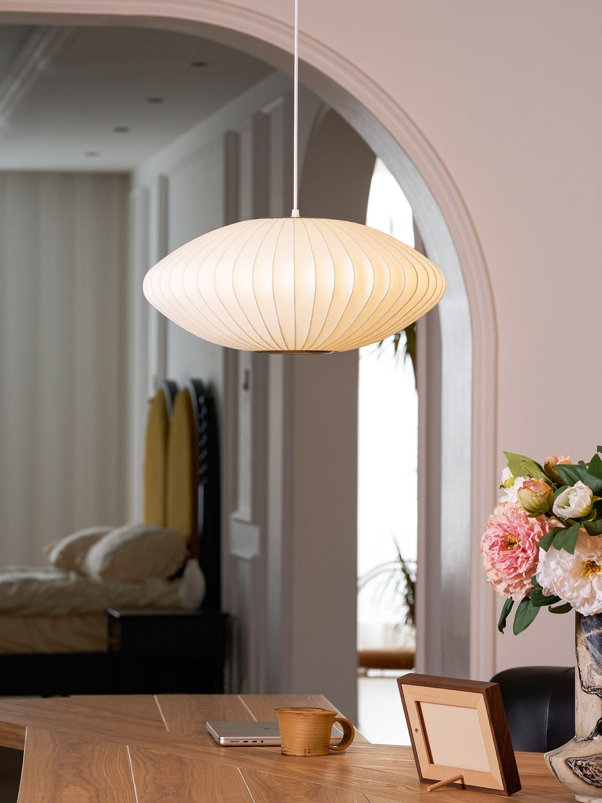 Nebula Bubble Mulberry Silk hanglamp