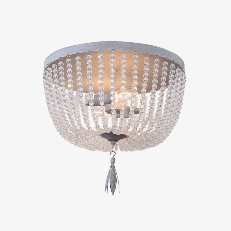 Farlan plafondlamp met kristallen kralen en luxe afwerking