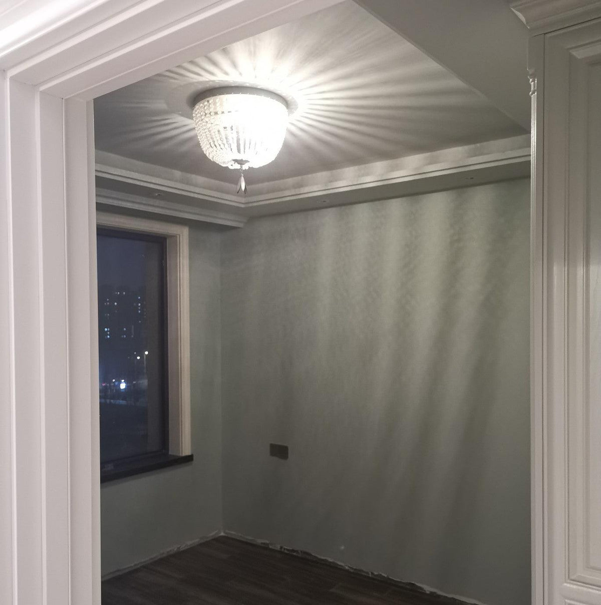 Farlan plafondlamp met kristallen kralen en luxe afwerking