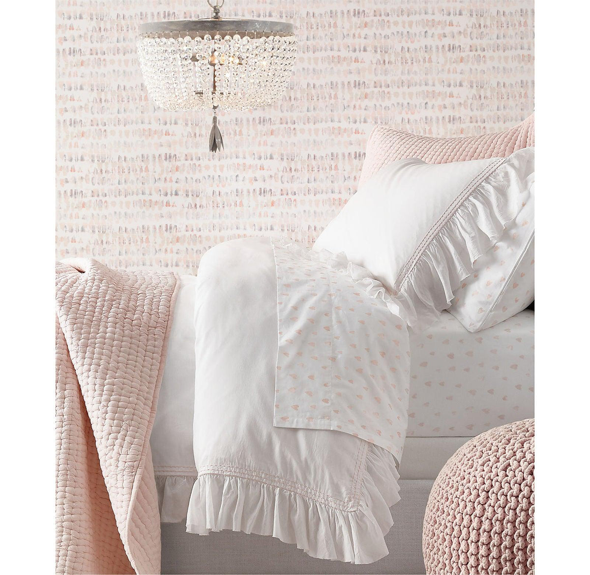 Farlan plafondlamp met kristallen kralen en luxe afwerking