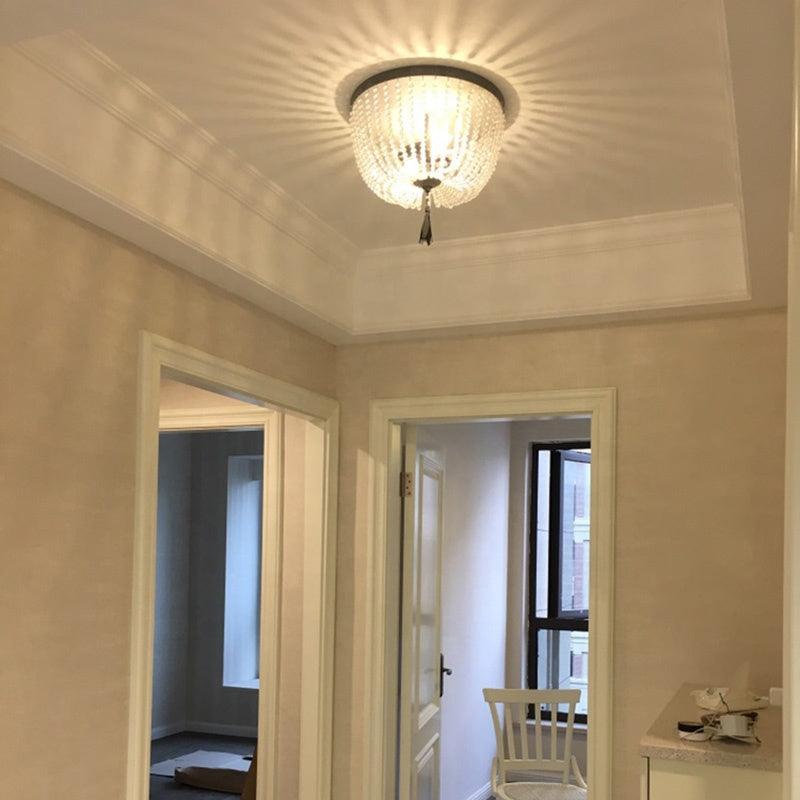 Farlan plafondlamp met kristallen kralen en luxe afwerking