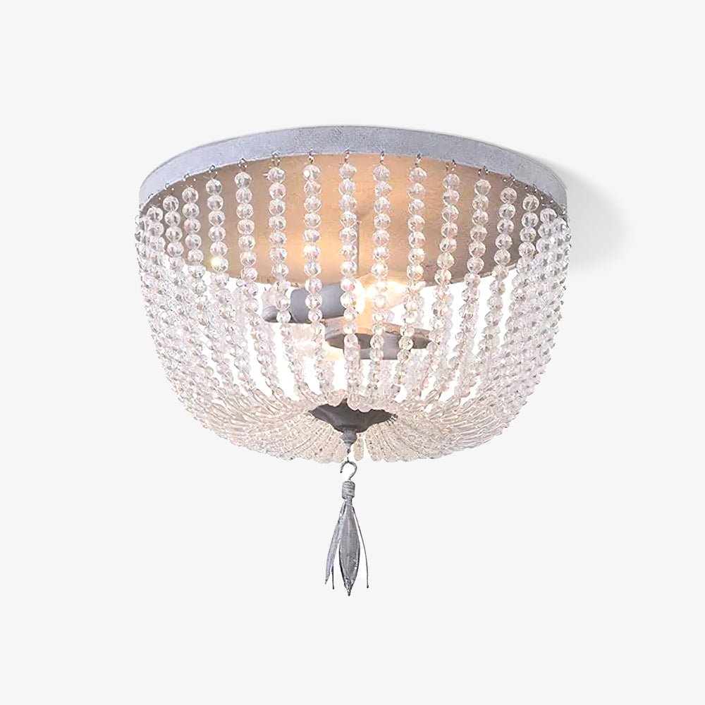 Farlan plafondlamp met kristallen kralen en luxe afwerking