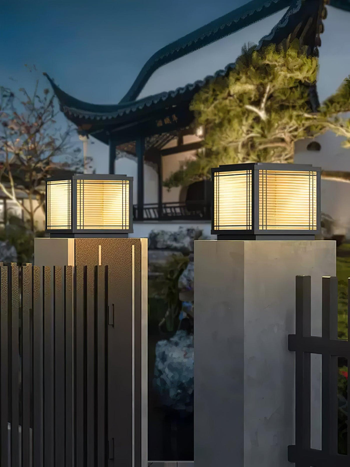 Glorin Stalen tafellamp met Japanse inspiratie