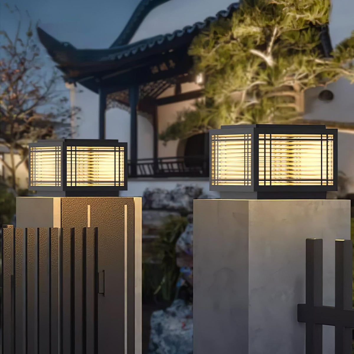 Glorin Stalen tafellamp met Japanse inspiratie