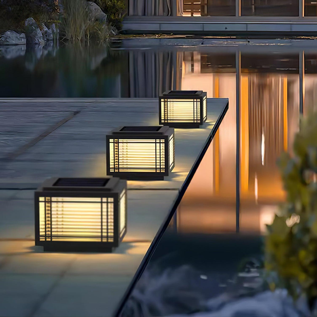 Glorin Stalen tafellamp met Japanse inspiratie