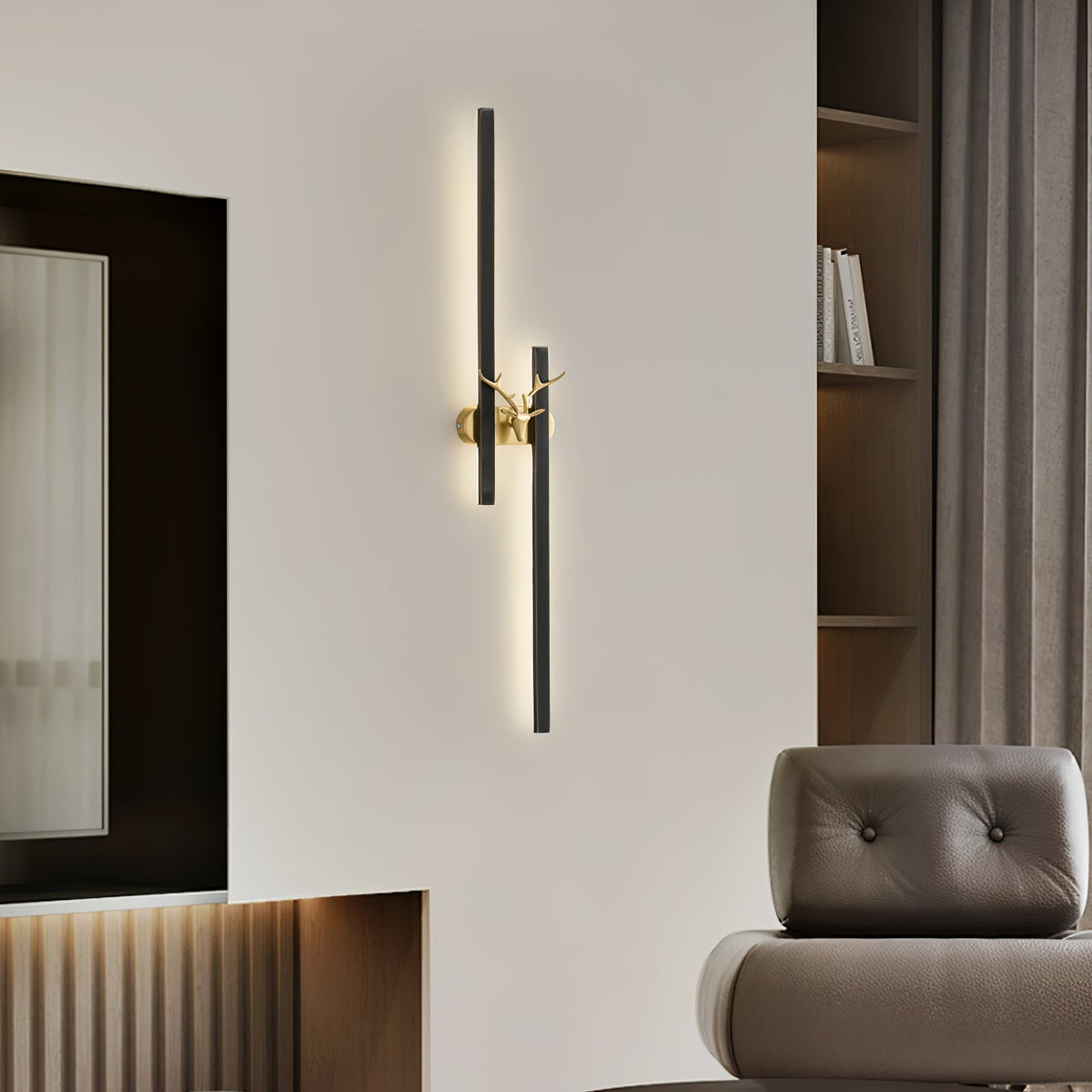 Vavinisra klassieke Herten messing wandlamp