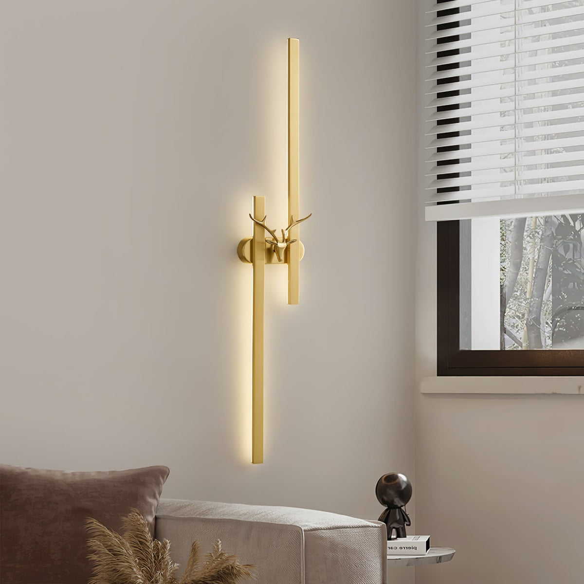 Vavinisra klassieke Herten messing wandlamp