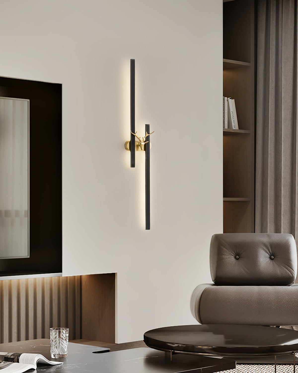 Vavinisra klassieke Herten messing wandlamp