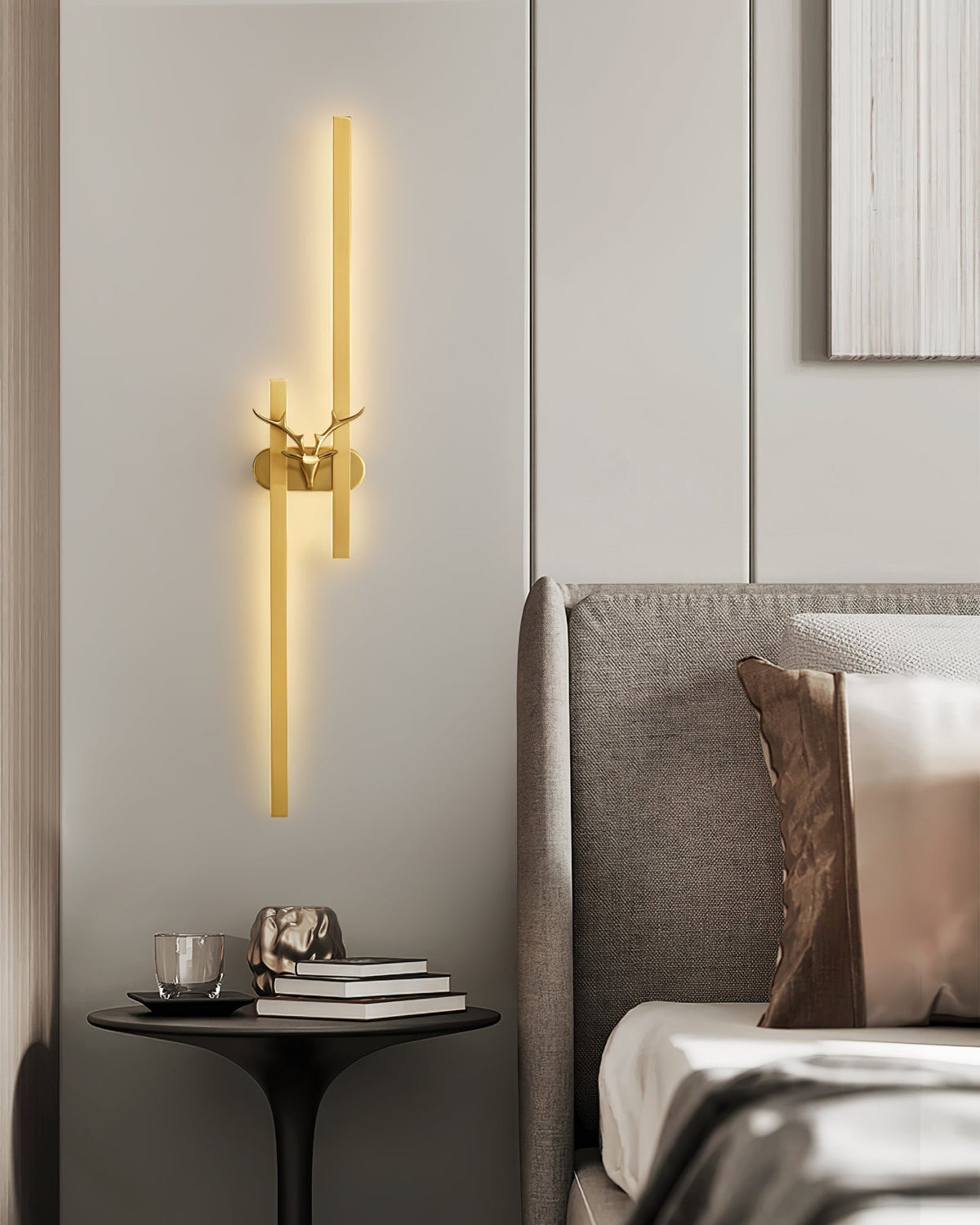 Vavinisra klassieke Herten messing wandlamp