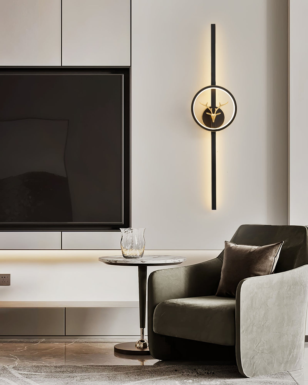 Vavinisra klassieke Herten messing wandlamp
