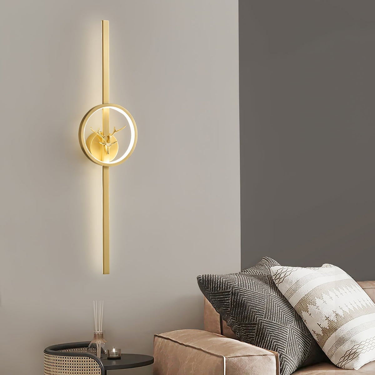 Vavinisra klassieke Herten messing wandlamp