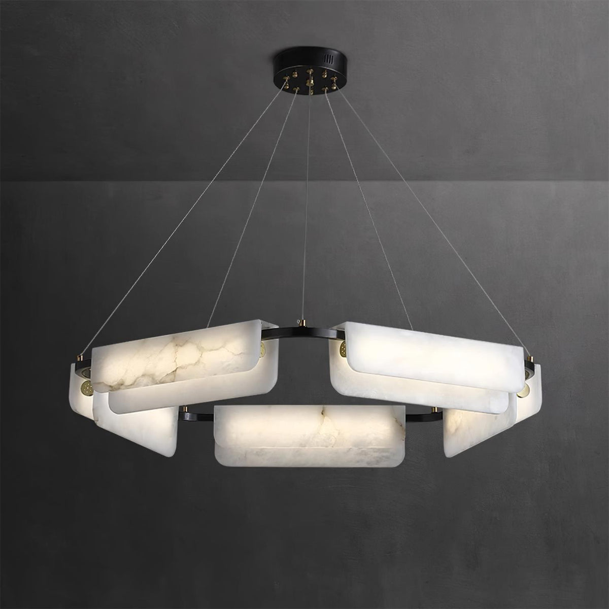 Circona hanglamp van albast